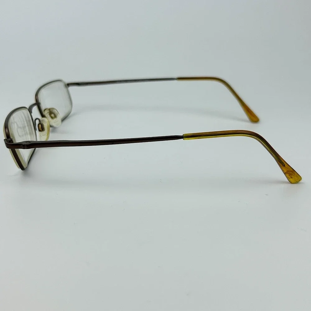 Randolph RE Elite Mens Eyeglasses Frame Brown Metal Rectangle 50-19-145 mm